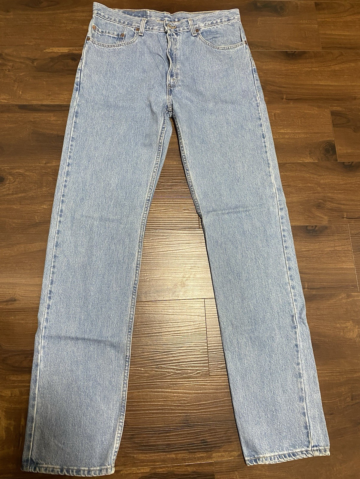 Levi’s Men’s Regular Fit Straight Leg Light Wash Denim Jeans Mid Rise