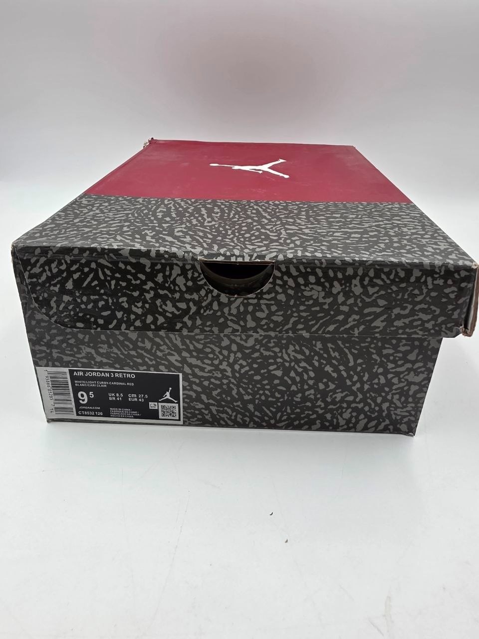 Nike Air Jordan 3 Retro Cardinal Red CT8532 126 Size 9.5
