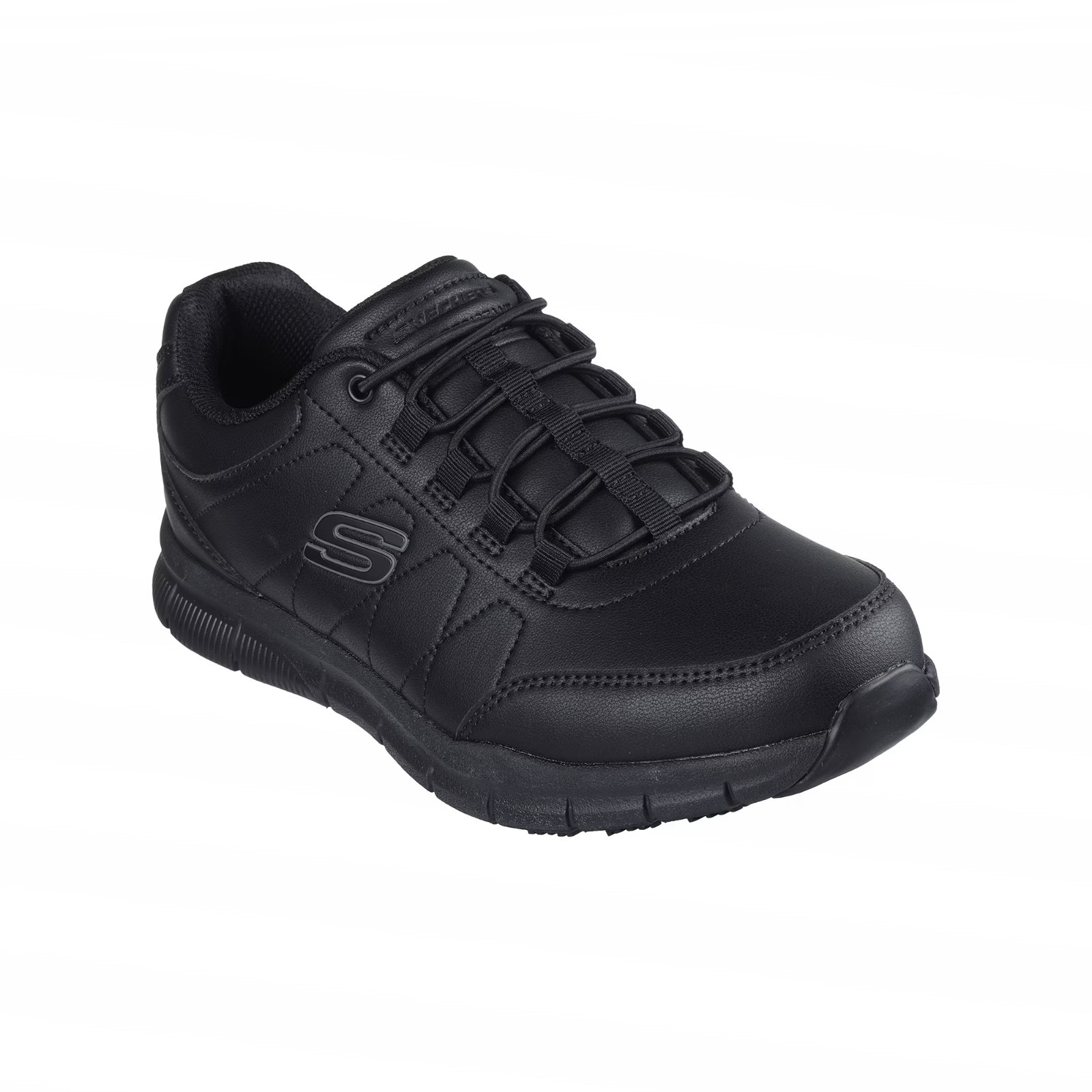 Skechers Work Men’s Nampa Osil Slip Resistant Bungee Slip On Work Sneakers