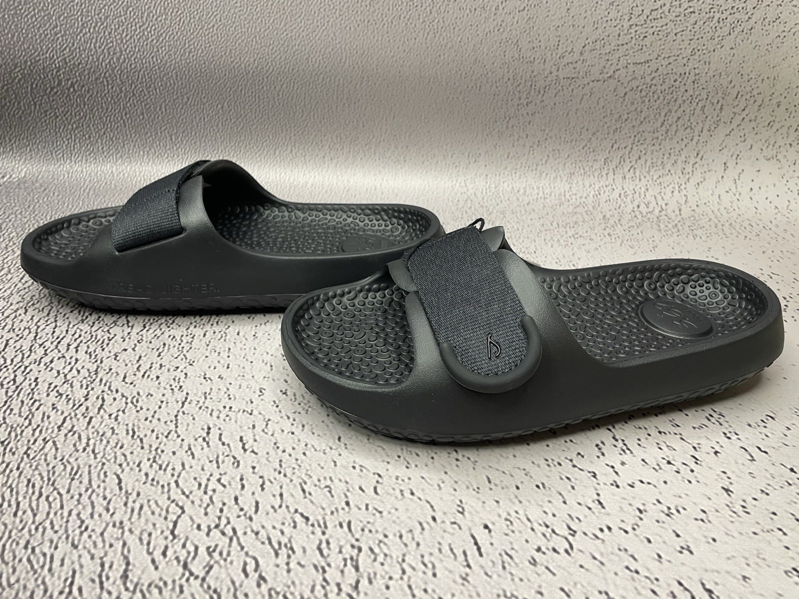 Allbirds Unisex Sugar Sliders Slide Sandals Black Eco Friendly Size W 7 M 5