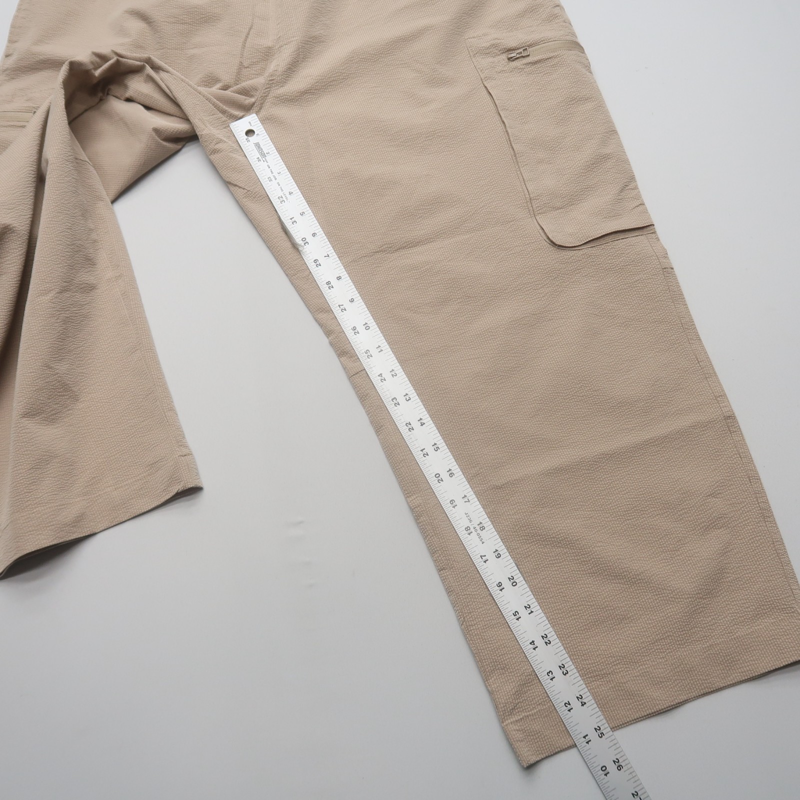 Sage Collective Womens Cargo Pants Size XL Wide Leg Crop Beige Pull On