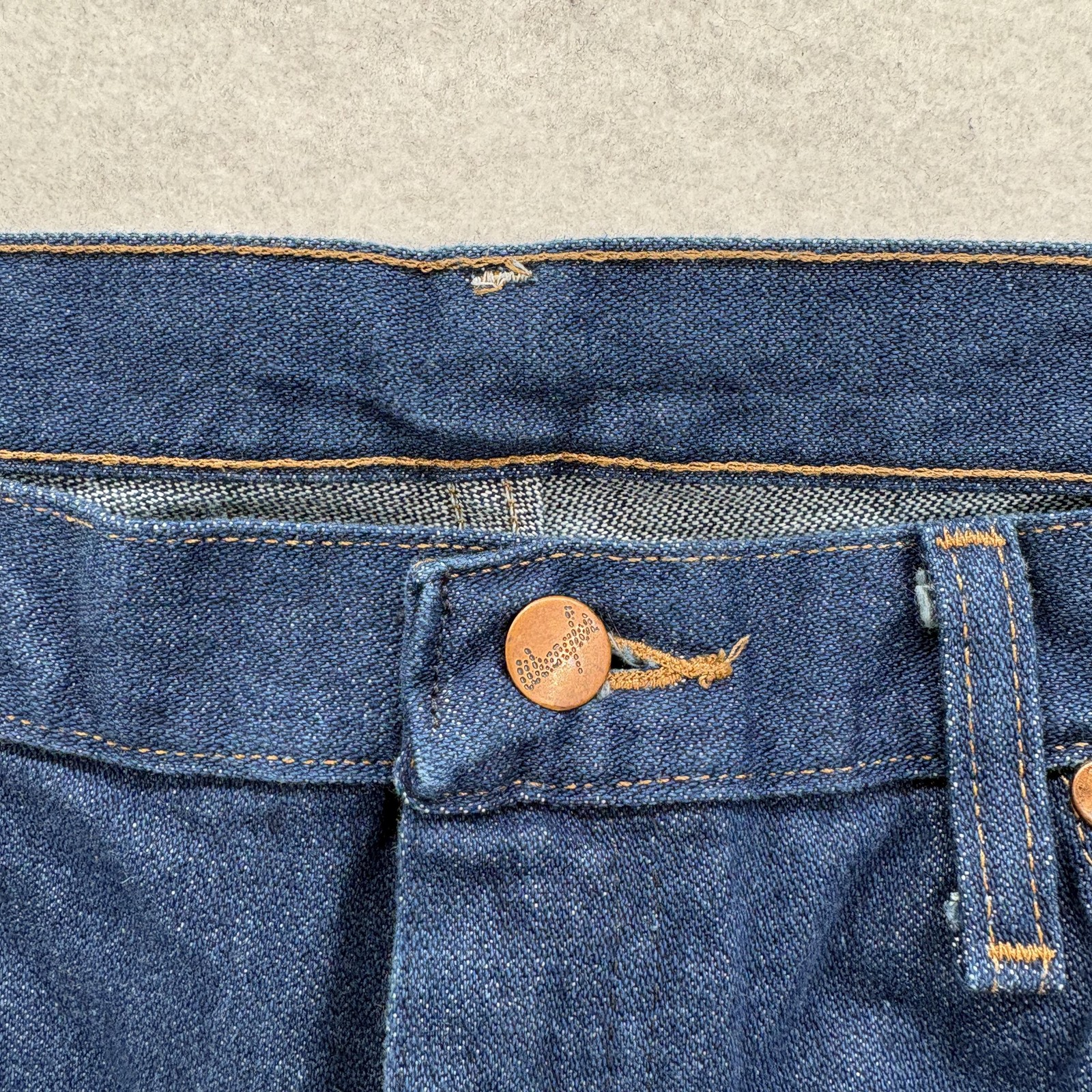 Wrangler Cowboy Cut Jeans Mens 34×34 Blue Dark Wash Regular Straight Denim 13MWZ