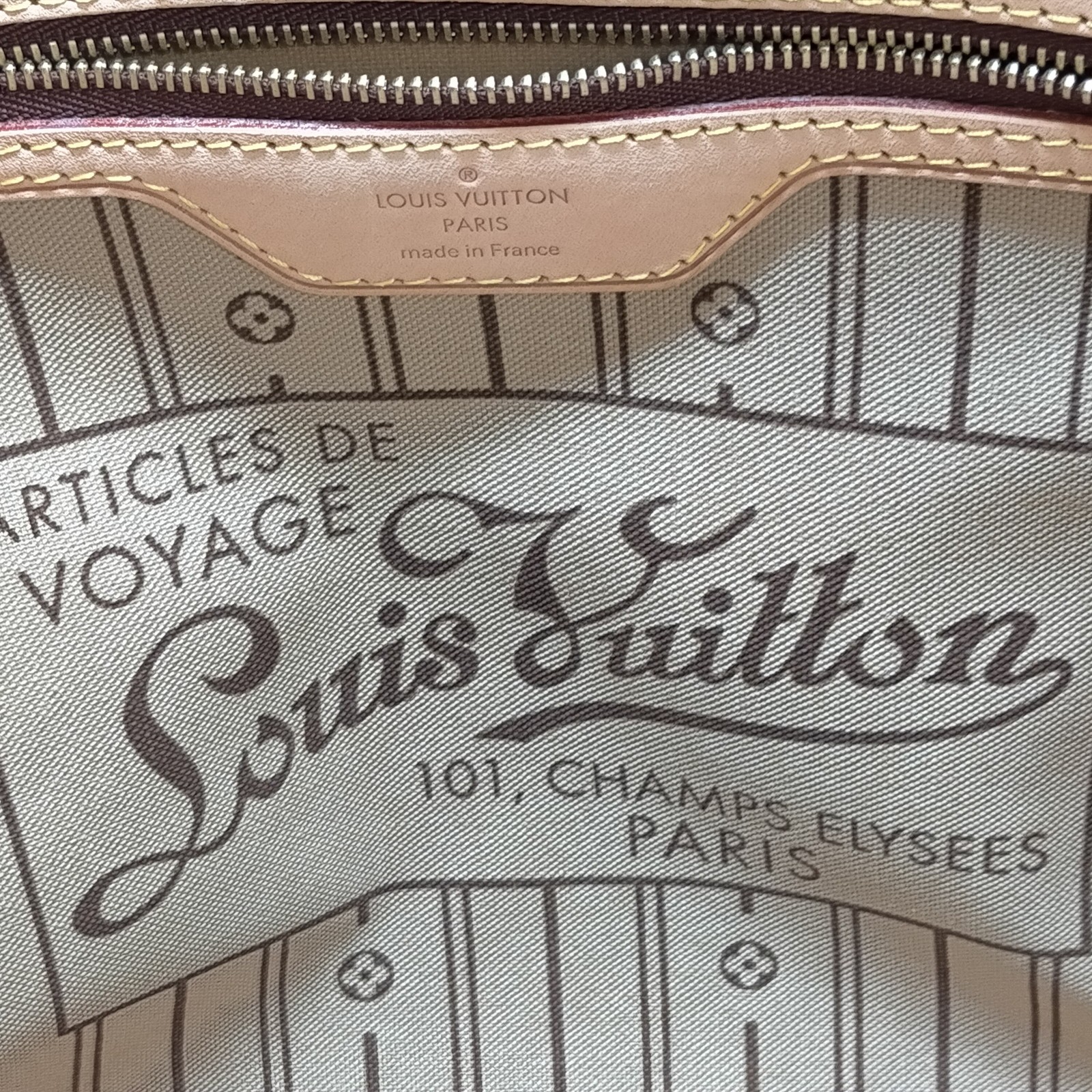 Louis Vuitton LV Tote Bag Neverfull MM Brown Monogram 3279896