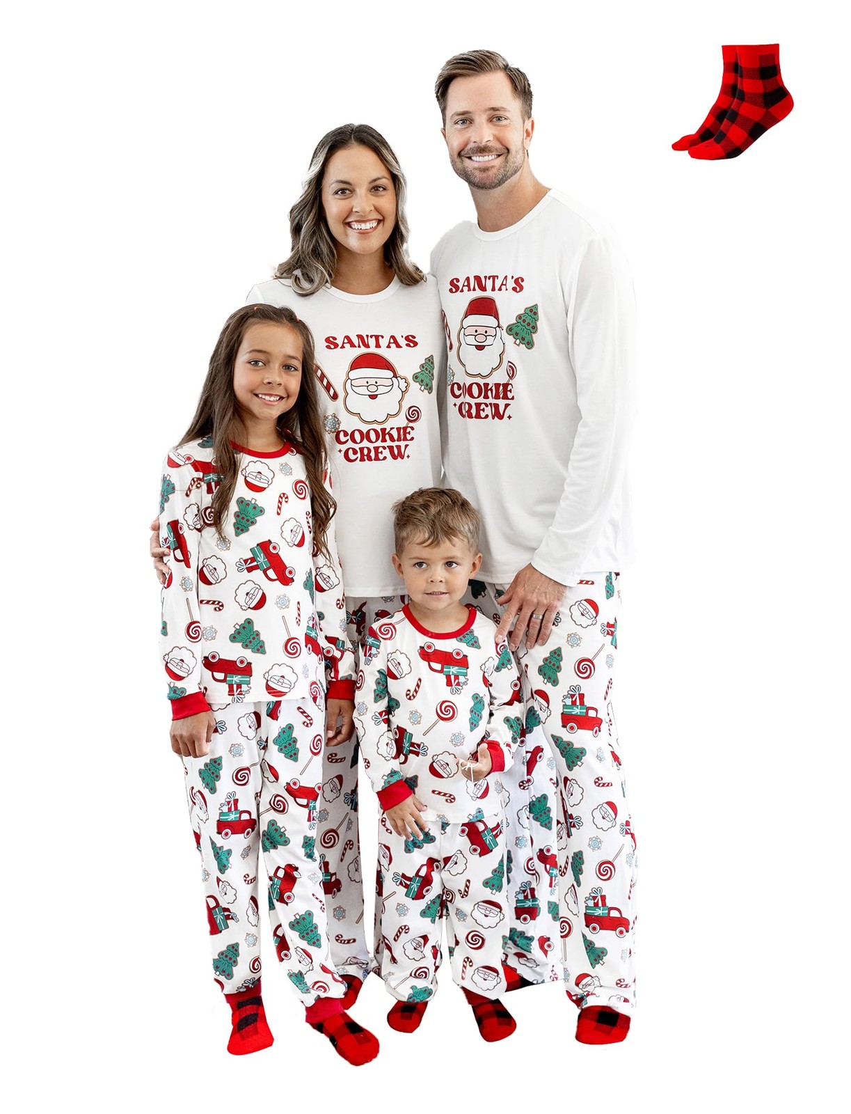 PATPAT Family Christmas Pajamas Matching Sets Red Gnome,MEN LARGE