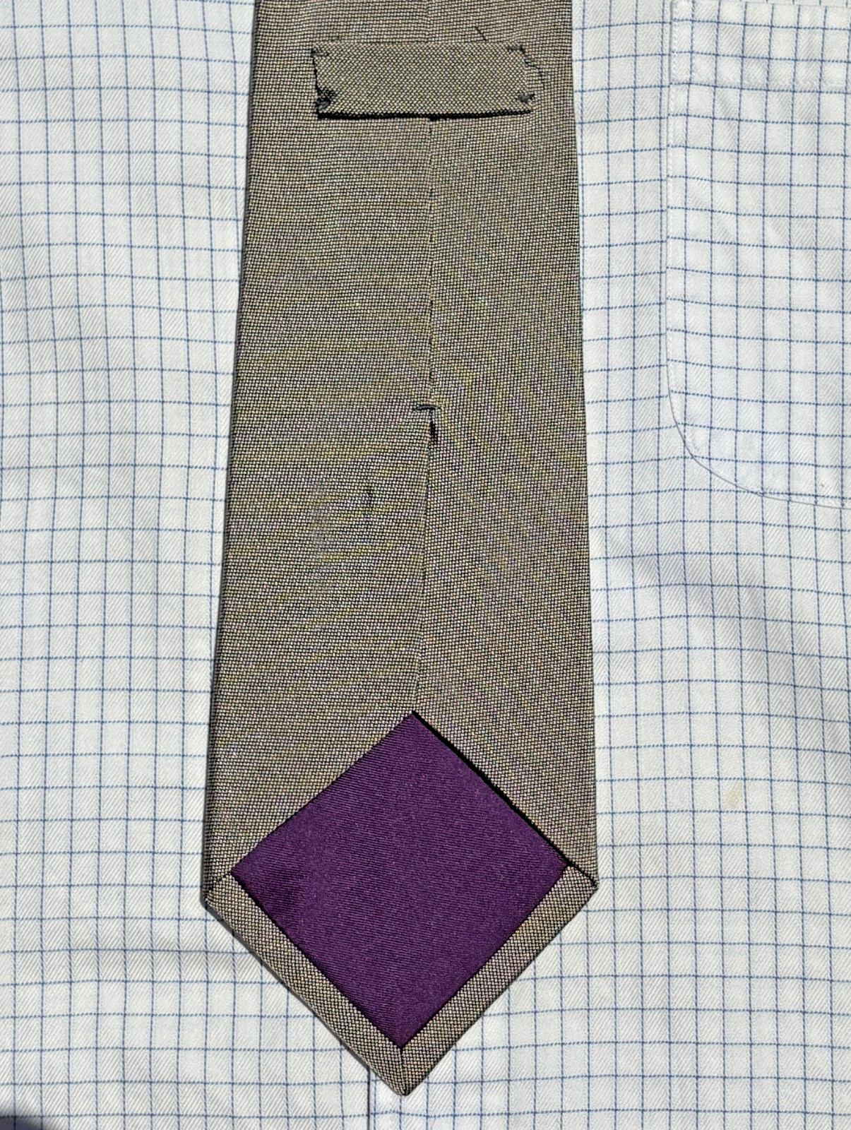 Ralph Lauren Purple Label Silver Woven Silk Necktie – England – $235.00