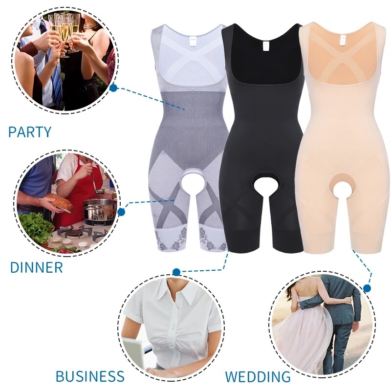 Women Bodysuit Shapewear Post Surgery Tummy Control Slimming Full Body Shaper