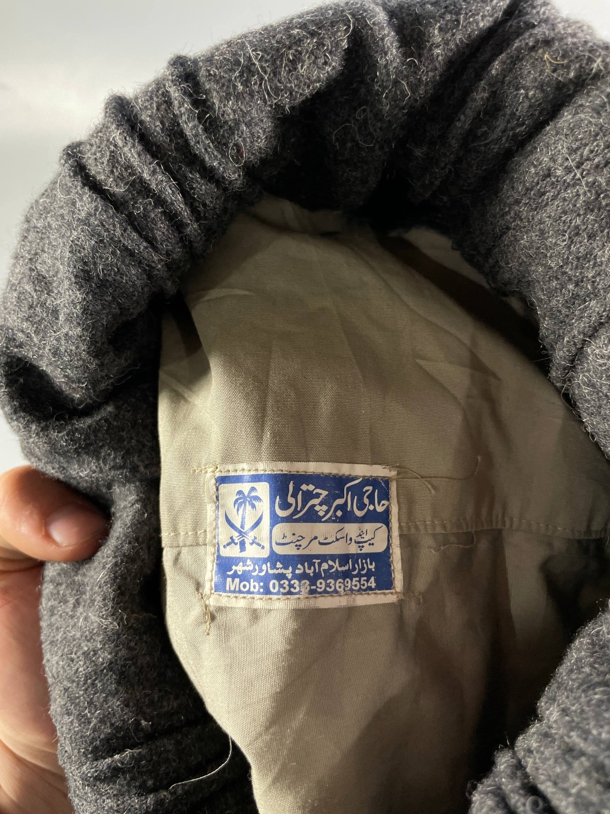 Authentic Pakol Hat Handmade Wool Afghan Pashtun Cap Peshawar Haji Akbar Chitral