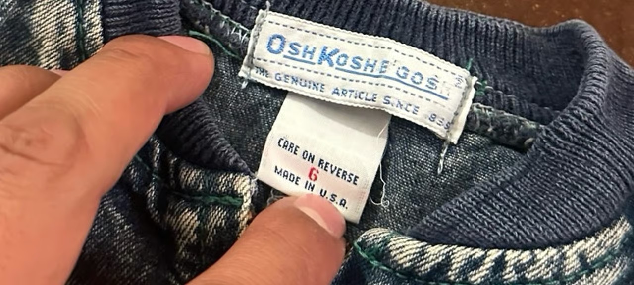 VTG 80s Retro OshKosh B’gosh Kids Denim Jumpsuit Embossed Joe’s Garage