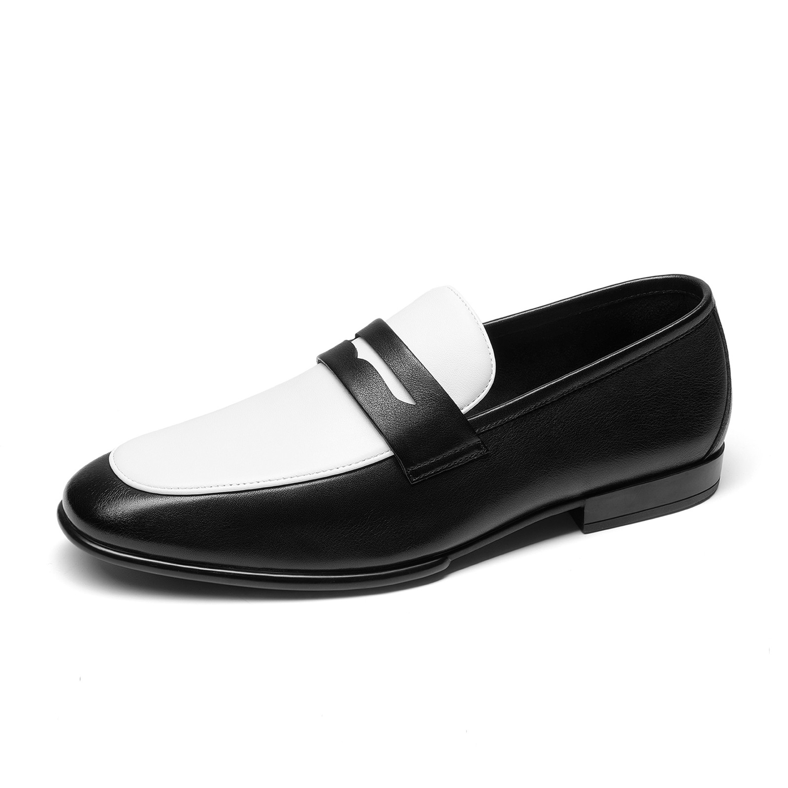 Men’s Leather Dress Shoes Classic Penny Loafers Lightweight Slip-on Shoes