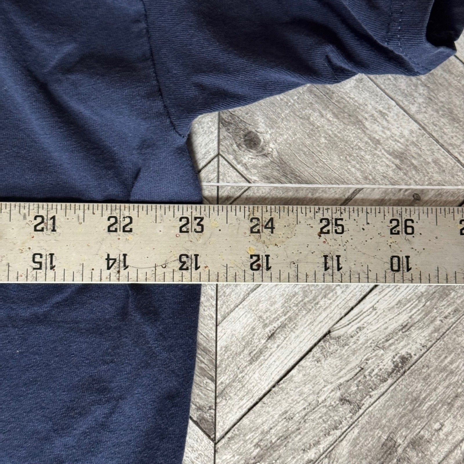 Navy Blue Wolf Graphic Tee Guy I Am Who I Am Distressed Short Sleeve T-Shirt