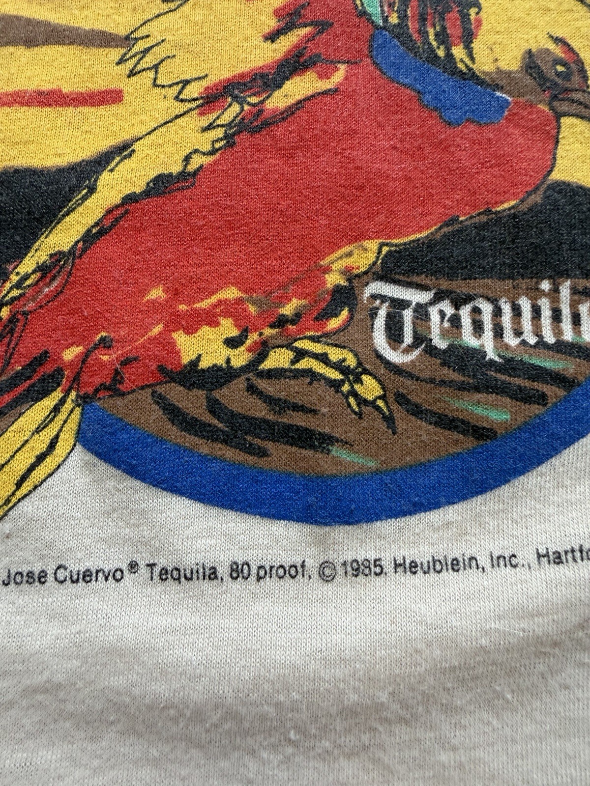 Vintage JOSE CUERVO Tequila Single Stitch T-Shirt 1985 XS/S 1980s CHED by Anvil