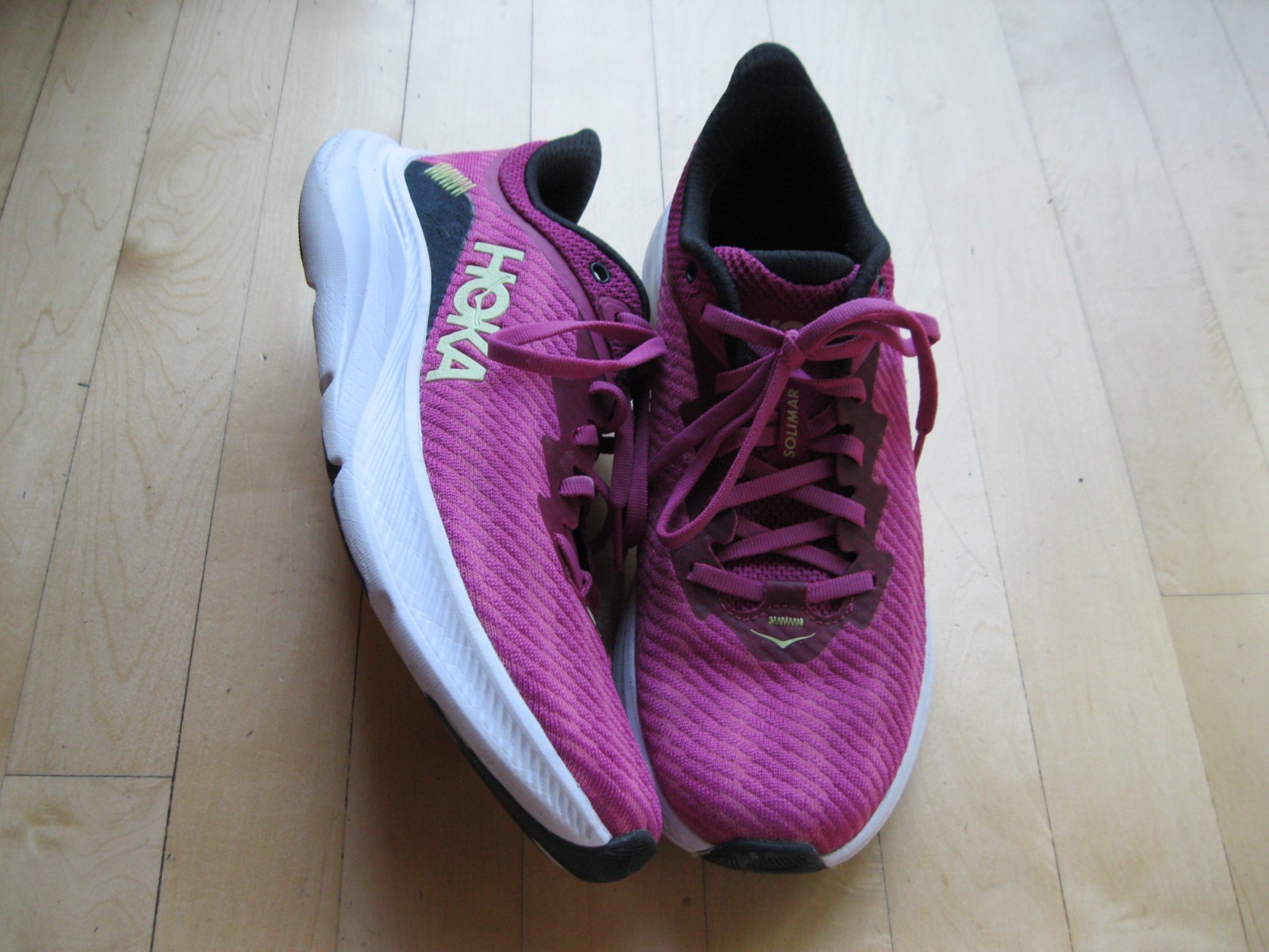 Hoka One One Solimar Stretch Smooth Train Run Sneaker Festival Fuchsia Women 8.5