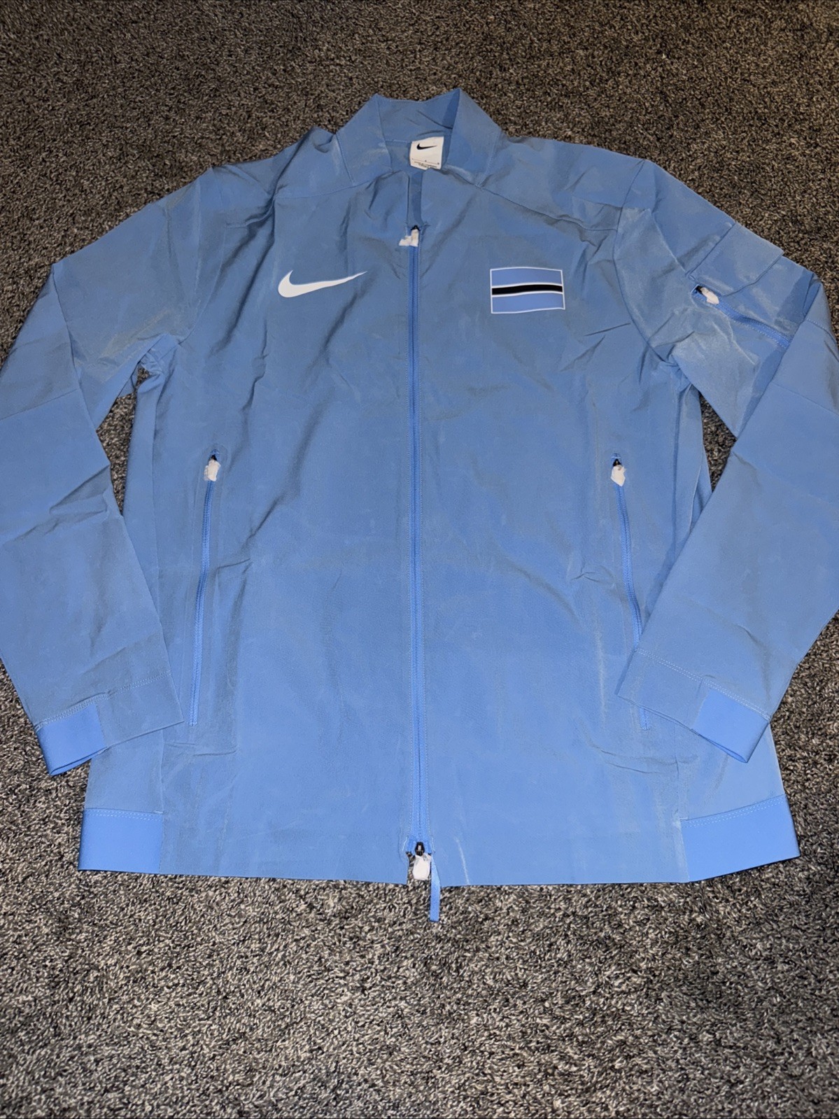 Nike Pro Elite Botswana Track Jacket Mens Size L Light Blue CI6097-412 New