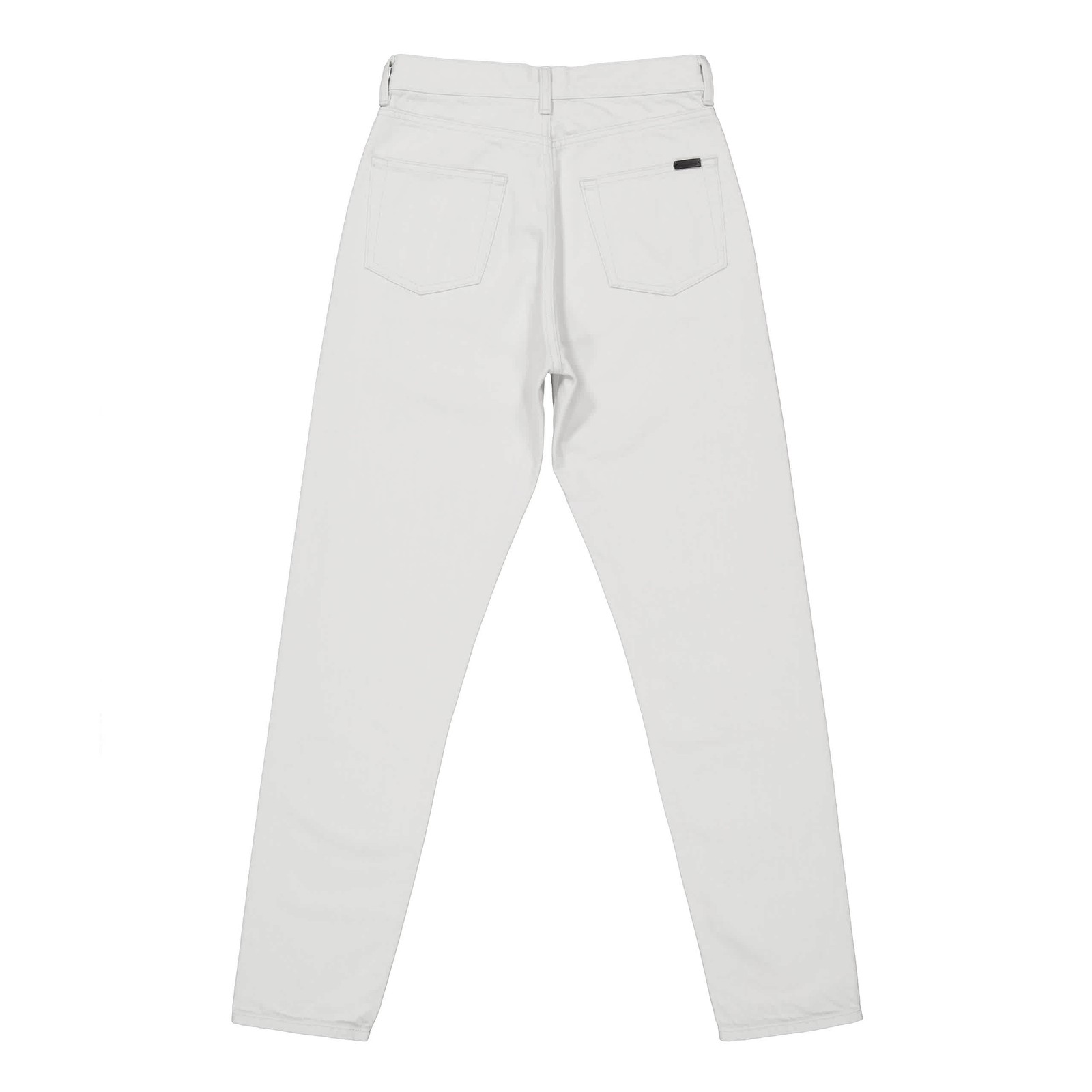 Saint Laurent Chalk White Denim Slim-Fit Jeans
