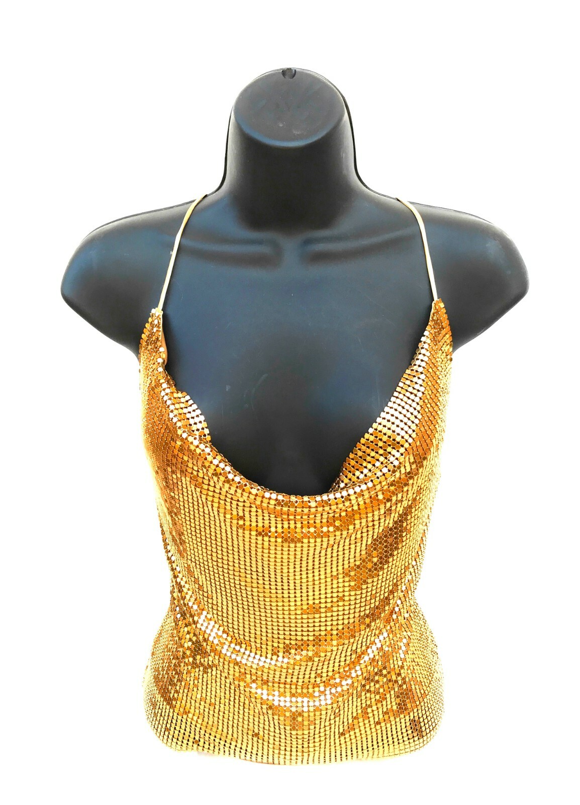 Small Size Metal Mesh Tops for Women Party Prom Night Club (USA Stock) NEW
