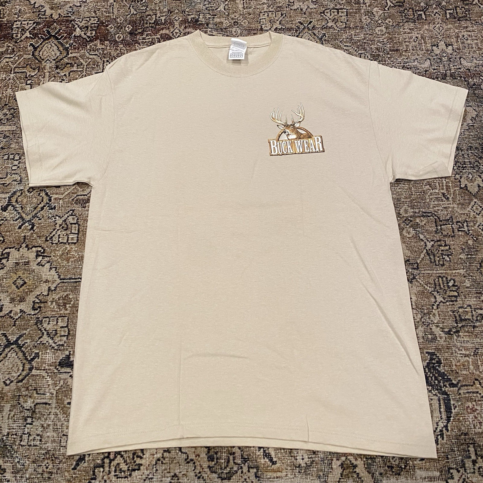 Vintage Buck Wear Shirt Mens L Funny Deer Turkey Duck Hunting Graphic Logo Y2K