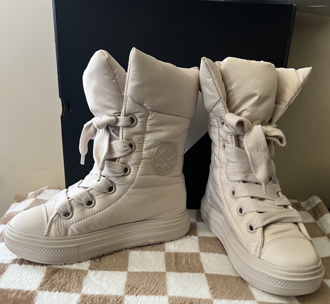 Converse CTAS Elements Boots X Hi Light Dune/Ivory A14273C Women’s Size 8 BNIB
