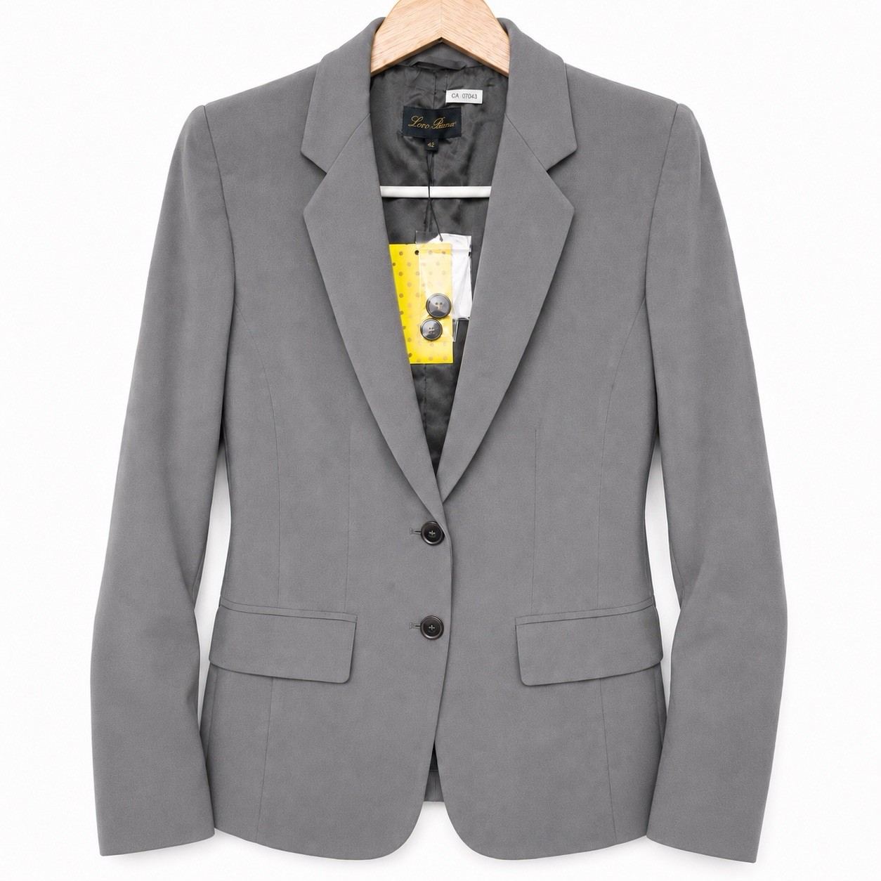 Luisa Spagnoli Samurai Grey Blazer NWT IT 42 Italian Designer Tailored