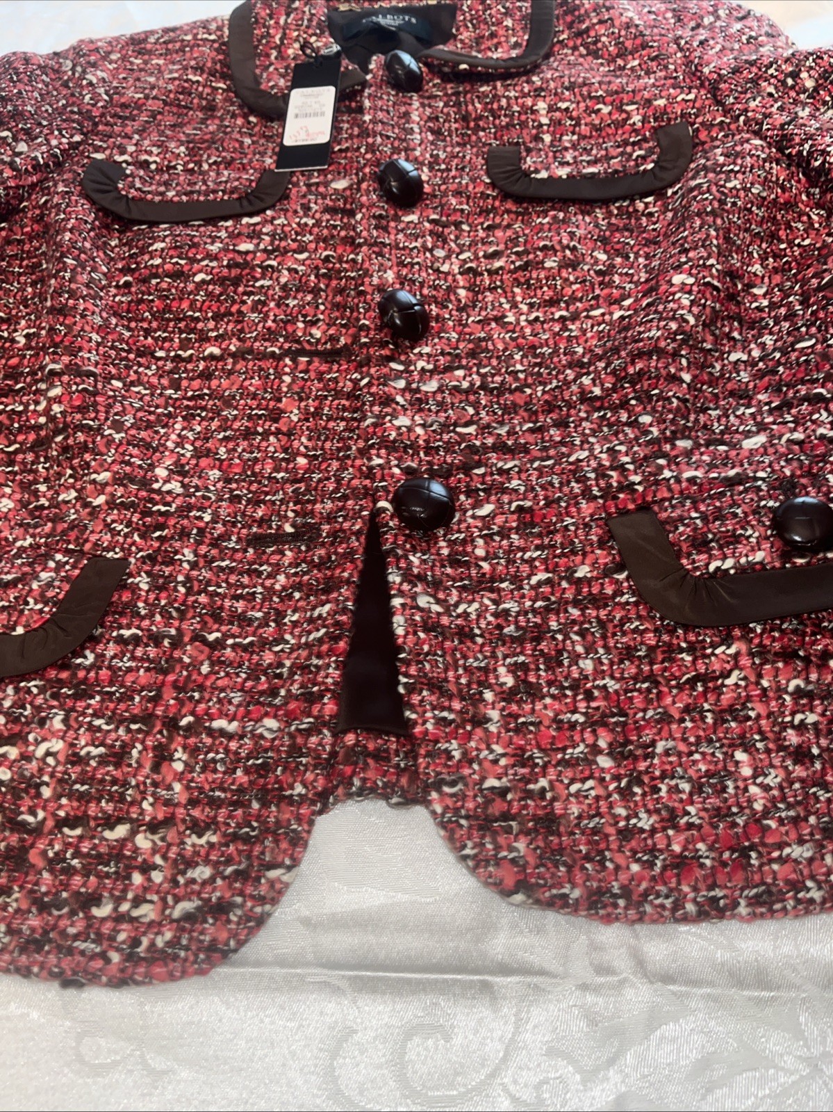 talbots tweed blazer