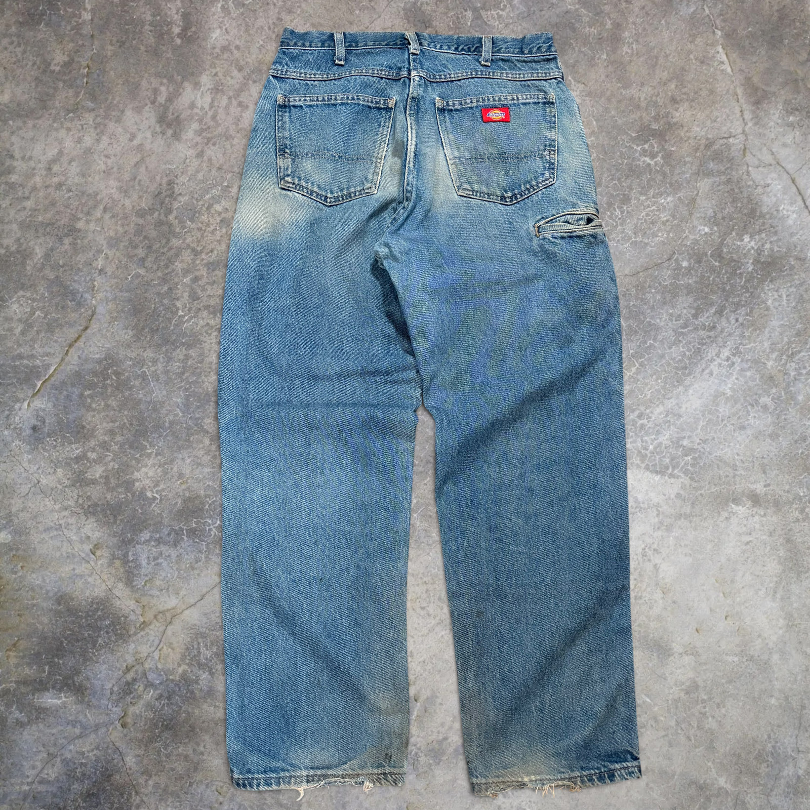 Dickies Denim Double Knee Carpenter Pants 2000s 34R Vintage