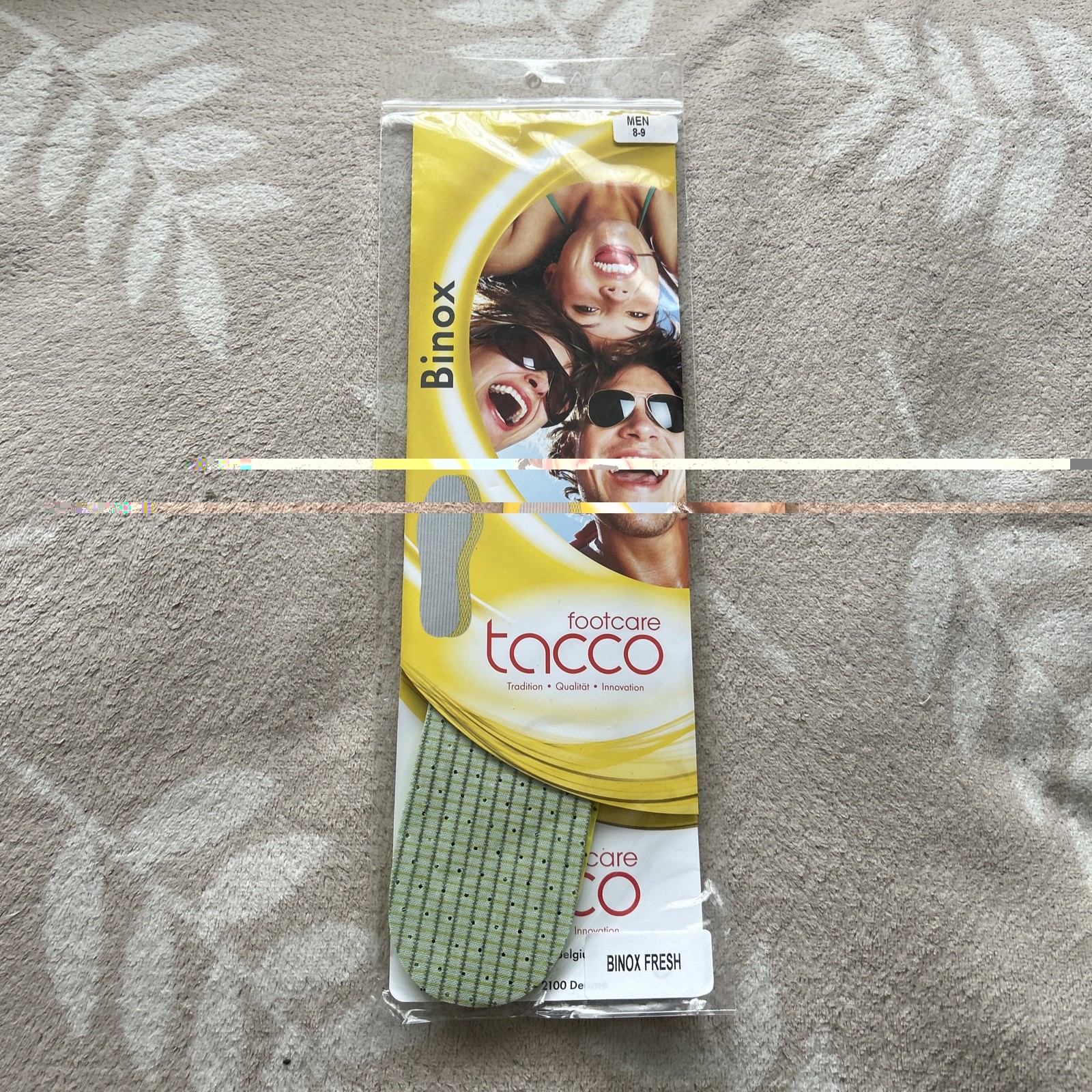 Tacco Binox Traditional Fresh Foot Care Insole Men 8-9