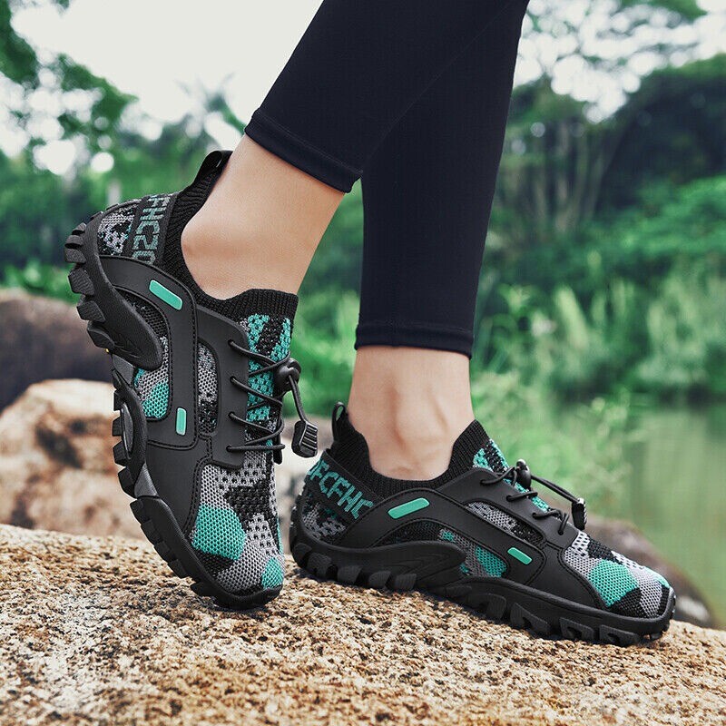 Mens Waterproof Quick Dry Athletic Non-slip Hiking Sports Shoes Outdoor Sneakers