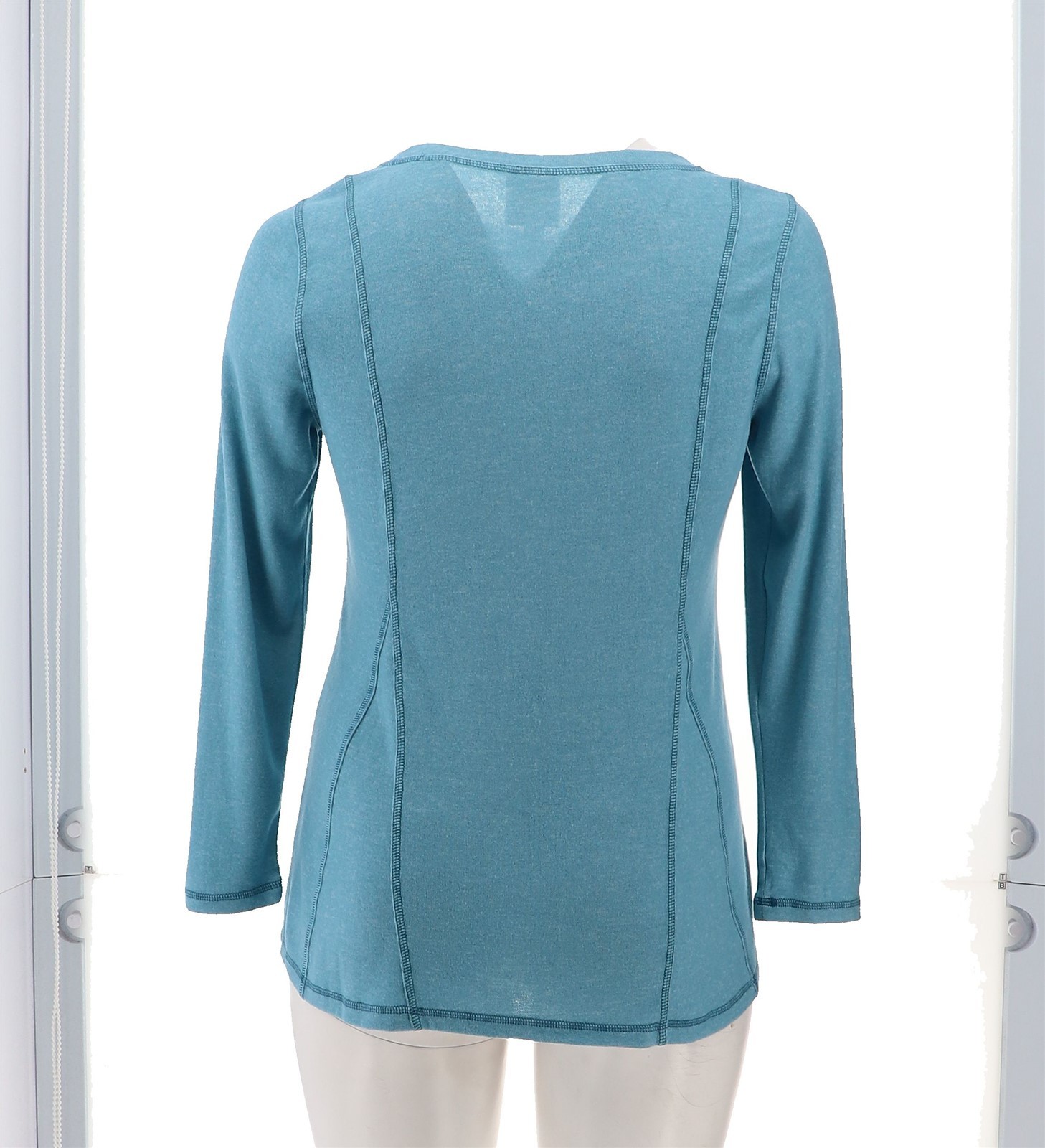Eaze Wear Antthony Fit-and-Flare Lounge Top SKY BLUE XL NWOT (1058)
