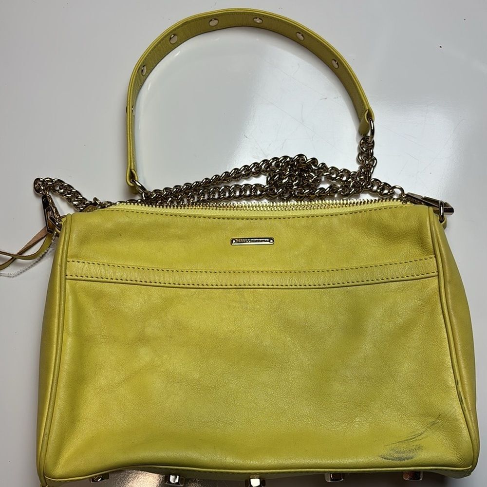 Rebecca Minkoff yellow mac crossbody bag