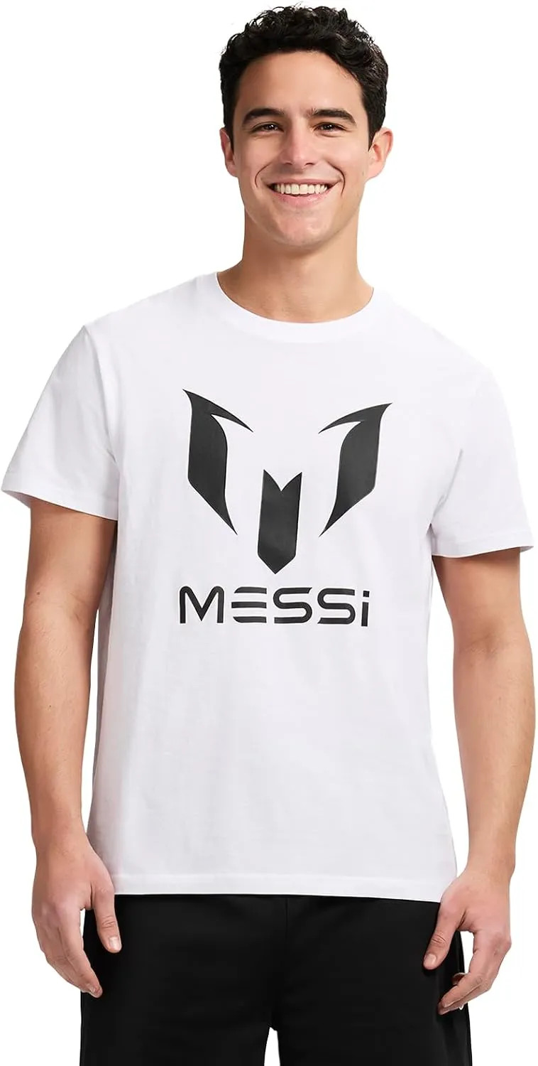 Messi Men’s Wingstar Logo T-Shirt Short Sleeve Graphic Tee Standard Fit