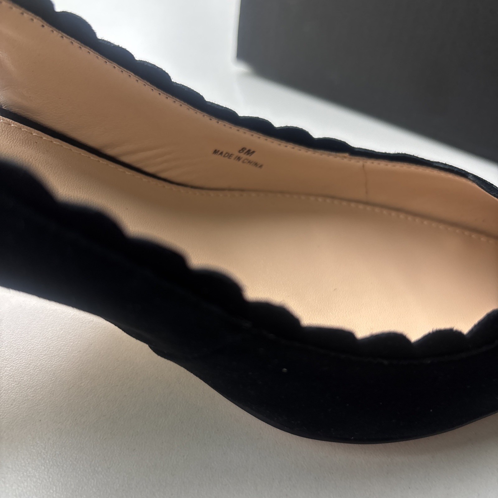 New Pelle Moda Kelsa Slingback Pump In Black Suede Women’s Size 8M