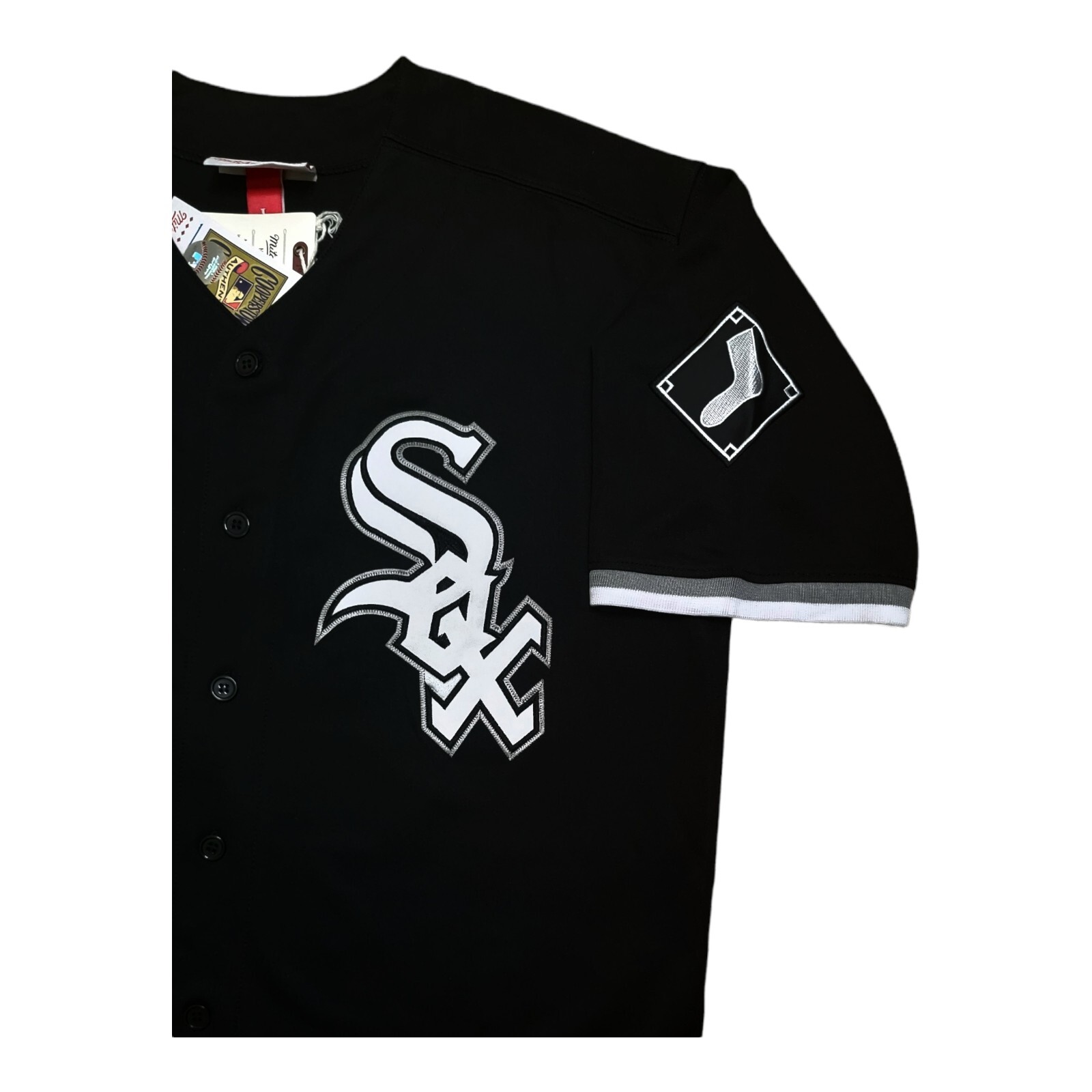 Frank Thomas Chicago White Sox 1993 Men’s Black Button-Up Baseball Jersey