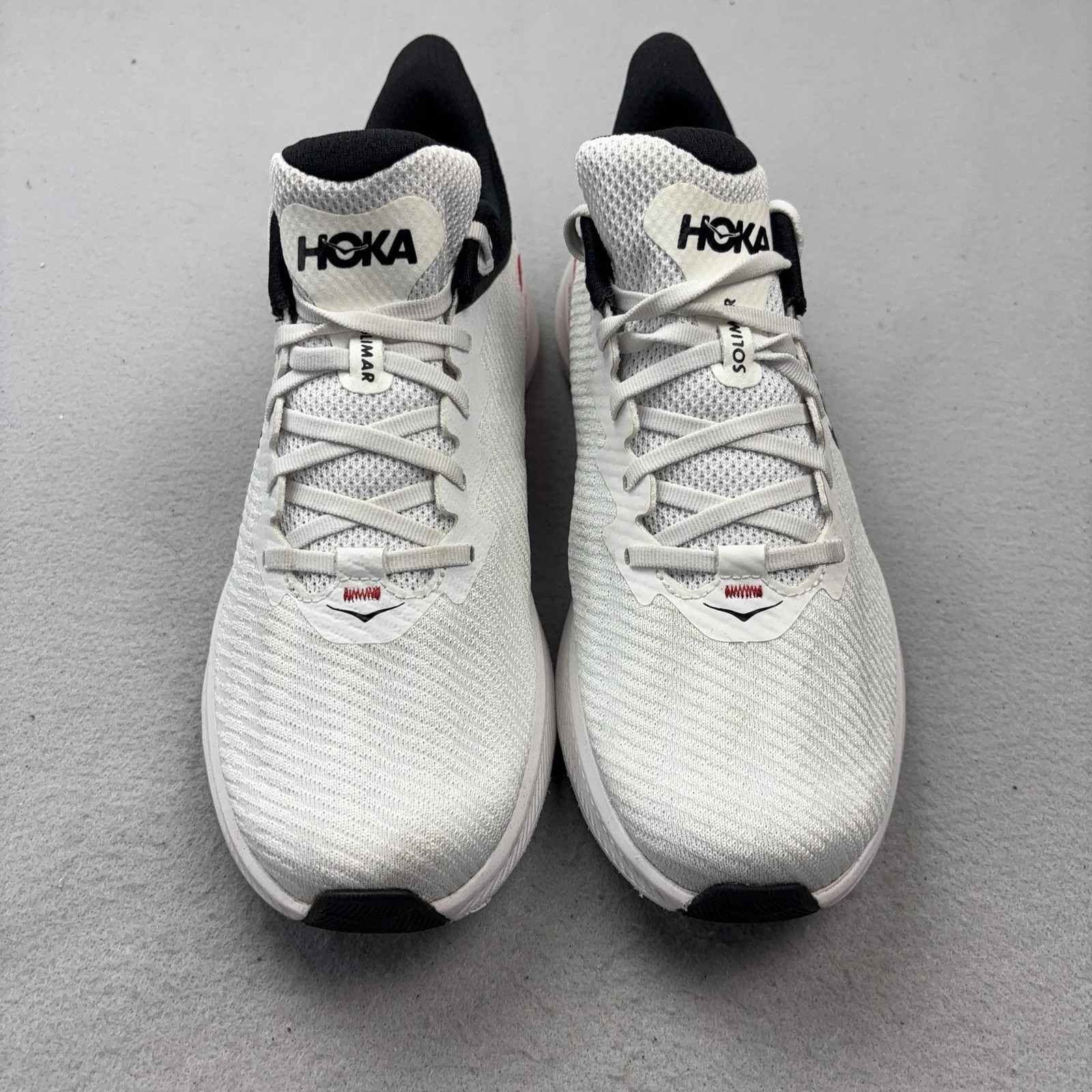 Hoka One One Solimar Running Shoes Mens Size 11.5 White Cushioned 1123074 WMC