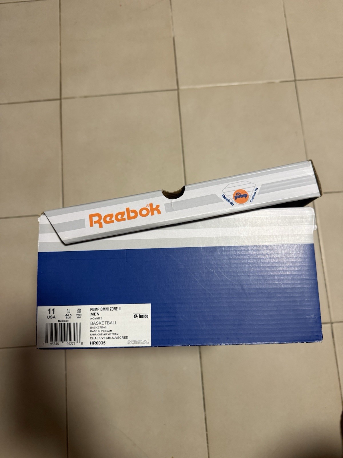 Reebok Pump Omni Zone 2 Chalk Vector Blue