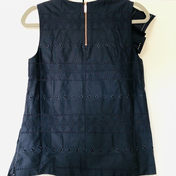 Ted Baker Forelli Ruffle Embroidered Top