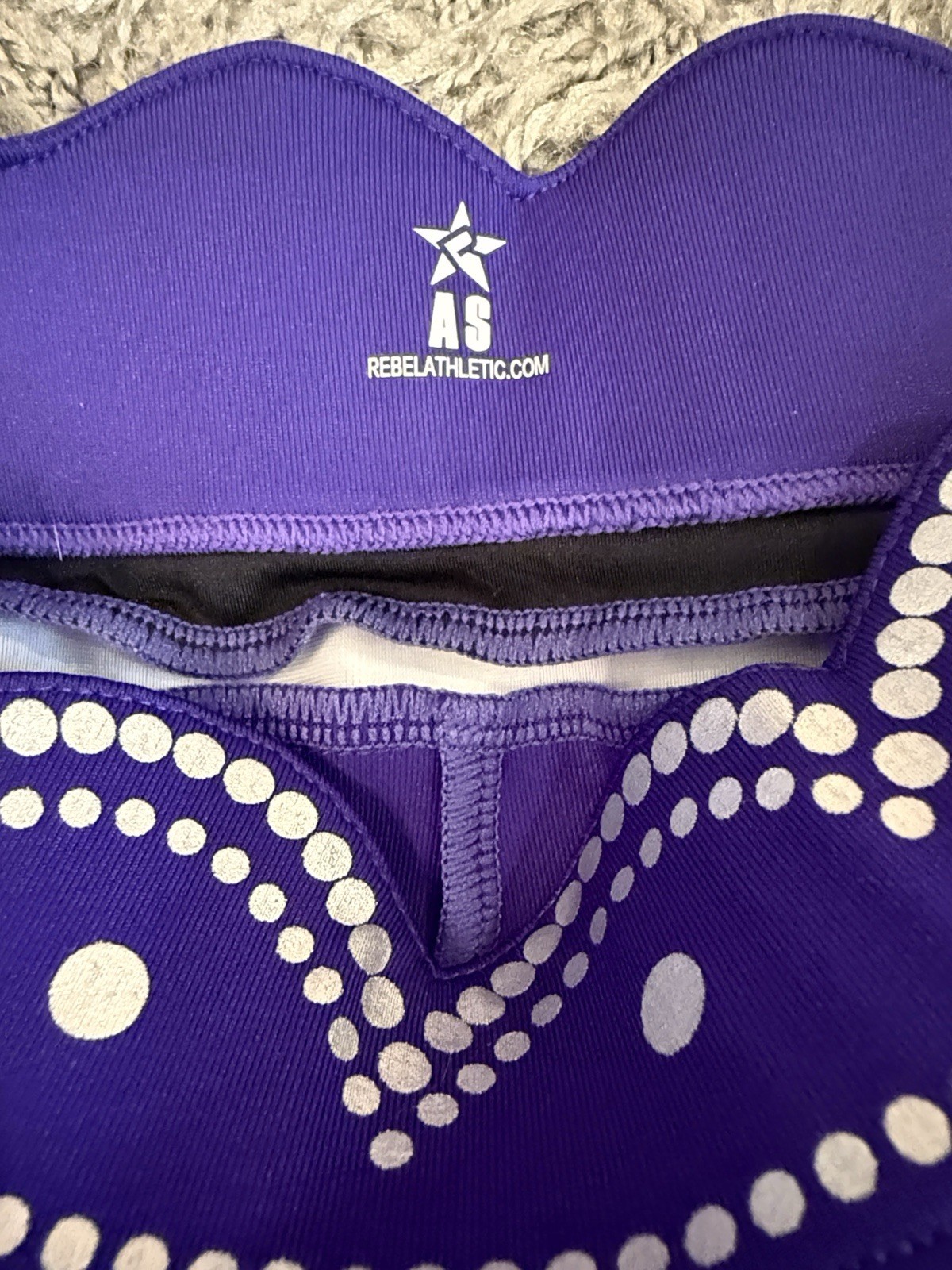 Rebel Athletic Scallop Compression Shorts Size Adult Small AS