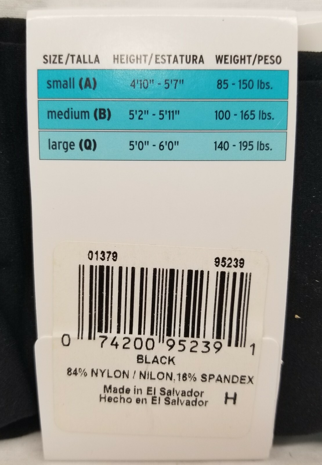 L’eggs Control Top Capri Tights – Size M – NEW