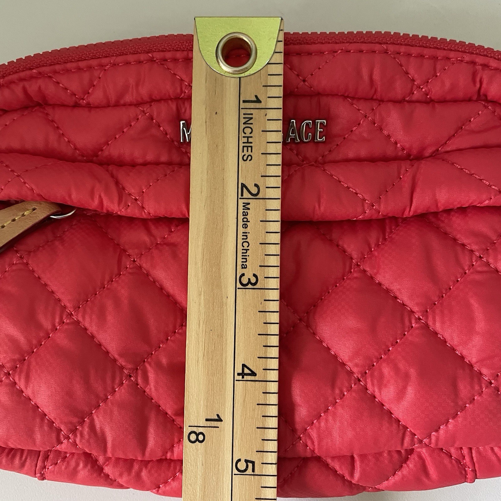 MZ Wallace Metro Belt Bag Watermelon Red Pink Sling Purse Summer Travel EUC