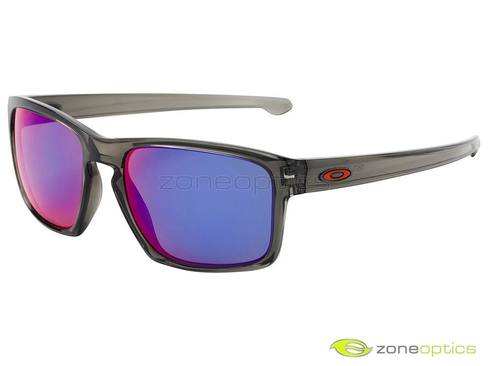 Oakley Sliver Polarized Sunglasses OO9262-11 Grey Smoke/+Red Iridium