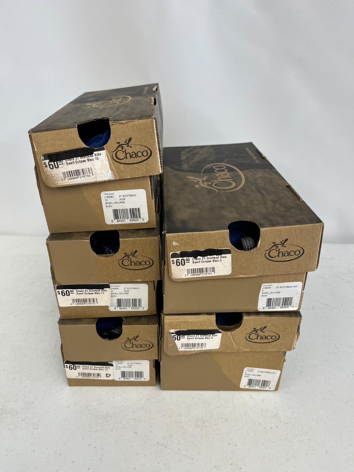 Chaco ZI Ecotread Sandals NIB Sz 1,2,3,4,5,6,10,11,12,13 US Big Kid Color Choice