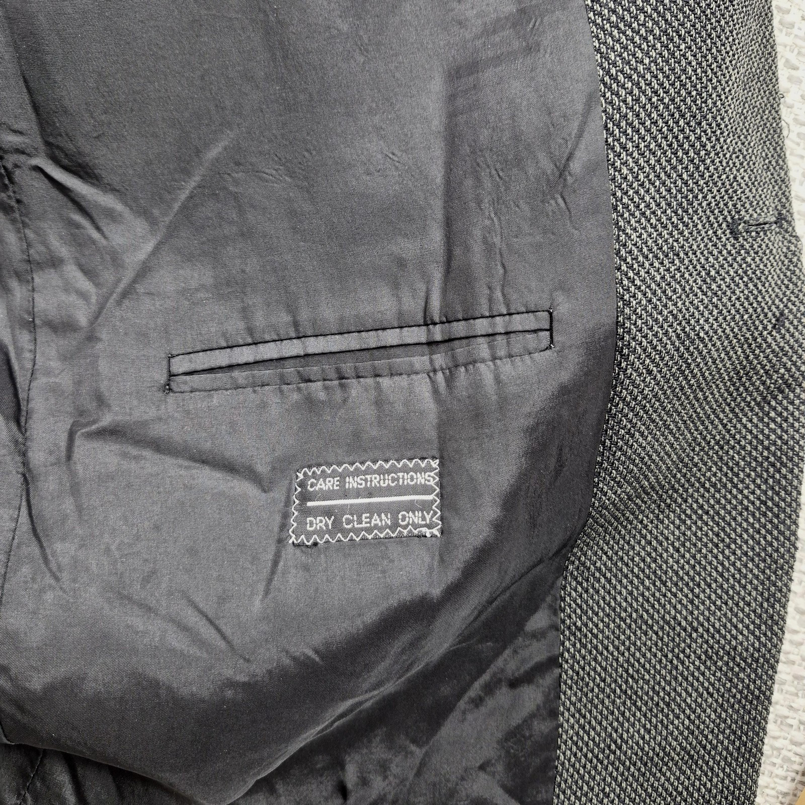 Giorgio Armani Le Collezioni Suit Jacket Mens IT 42 L Gray Wool Sport Coat Italy