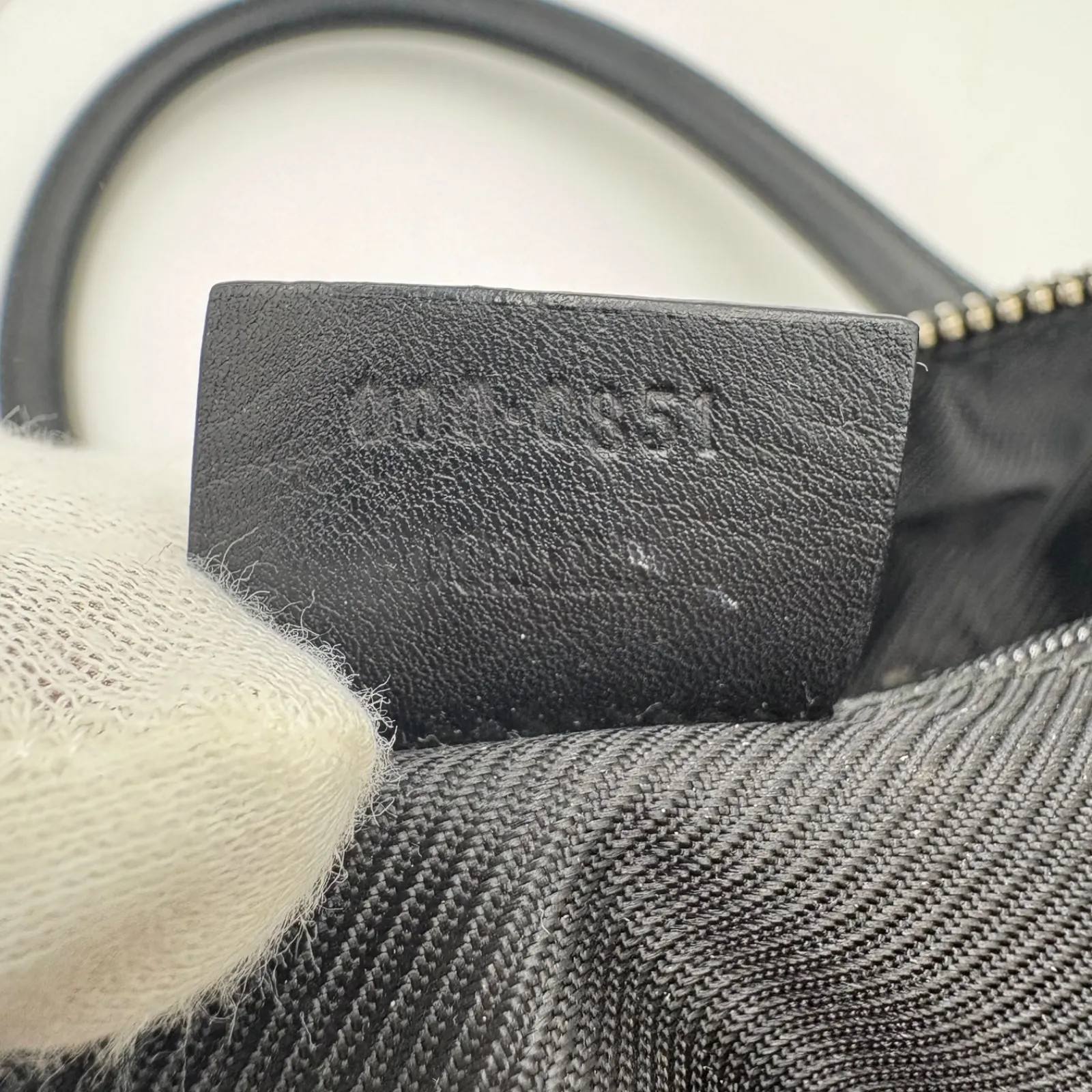 Auth Gucci GG Canvas Tote Bag Mini Boston Bag Shoulder Bag Black 001 0851 2Y3476