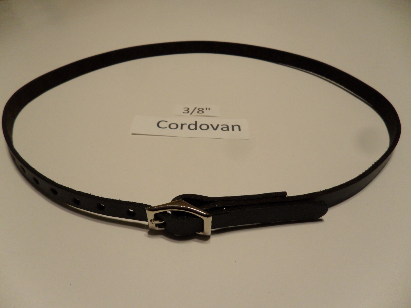 HB5: Plain HAT BAND Leather Assorted colors with Custom lengths