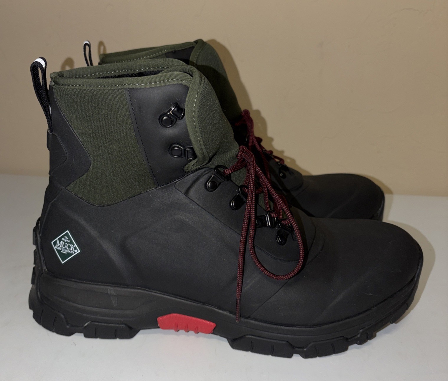 Muck Boots Men’s Apex Lace Up Boot Size 13 3mm Neoprene Waterproof