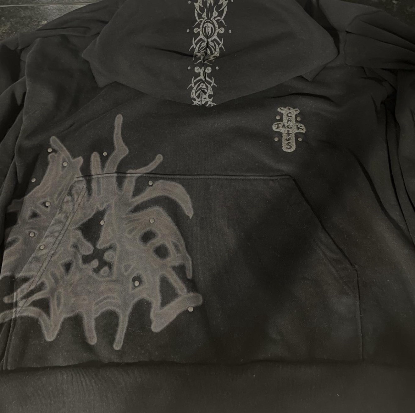Travis Scott Cactus Jack Hoodie Black Size L
