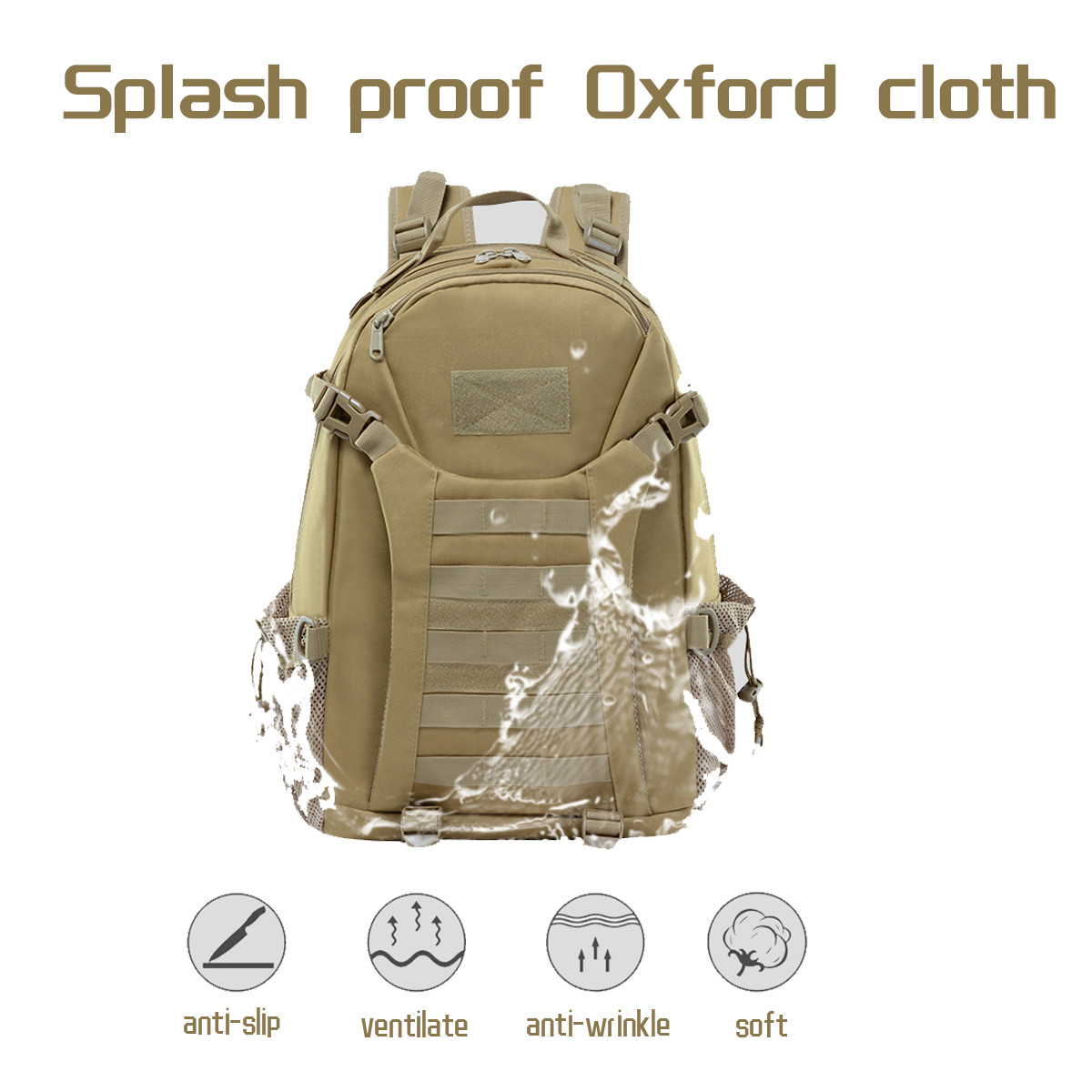 Tactical Backpack for Men Hiking Day Pack Molle Military Rucksack Waterproof 28L