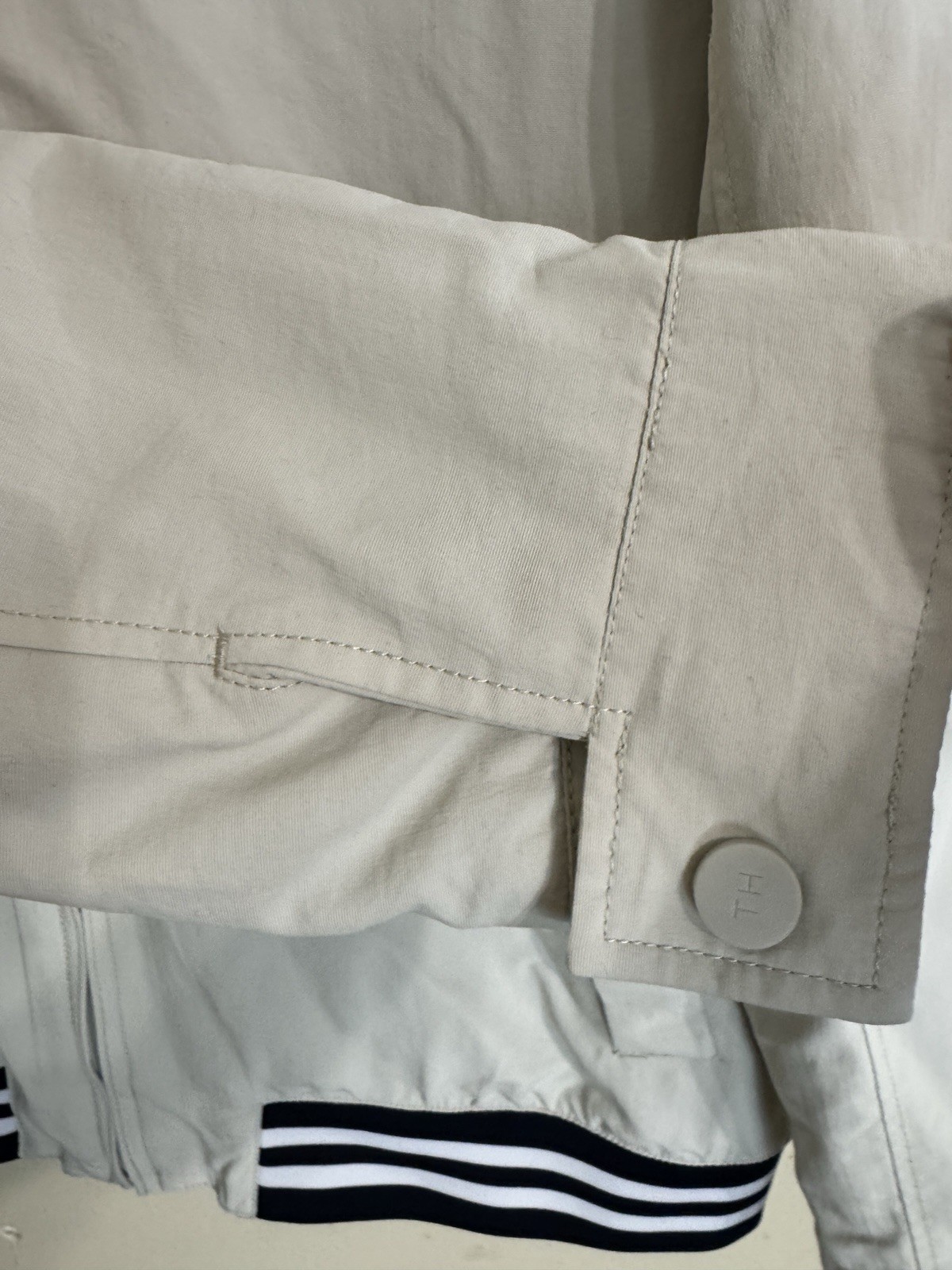 Tommy Hilfiger Full-Zip Mens Jacket Regatta White Size XXL No Hood