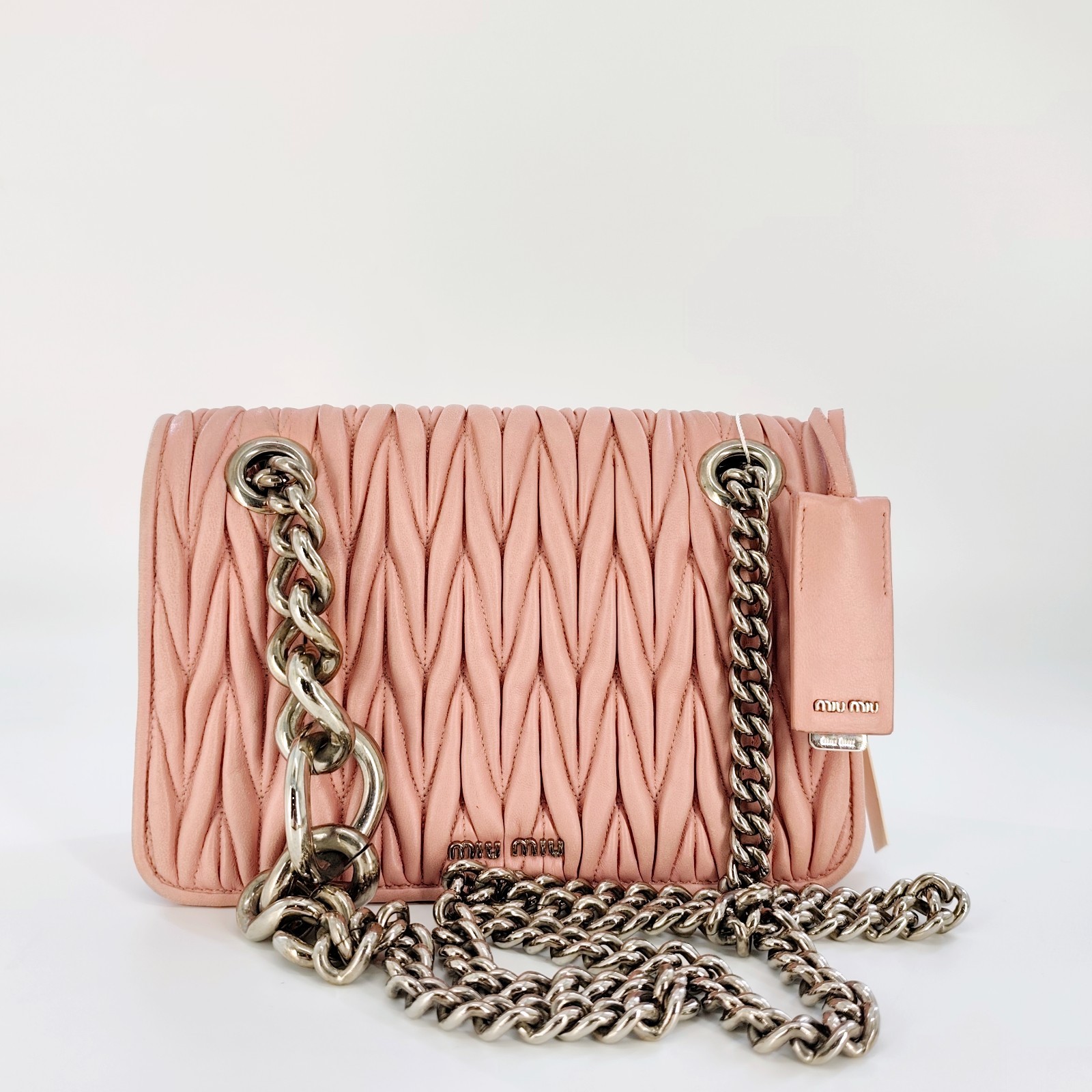 Leather Matelasse Crossbody Bag BF00284