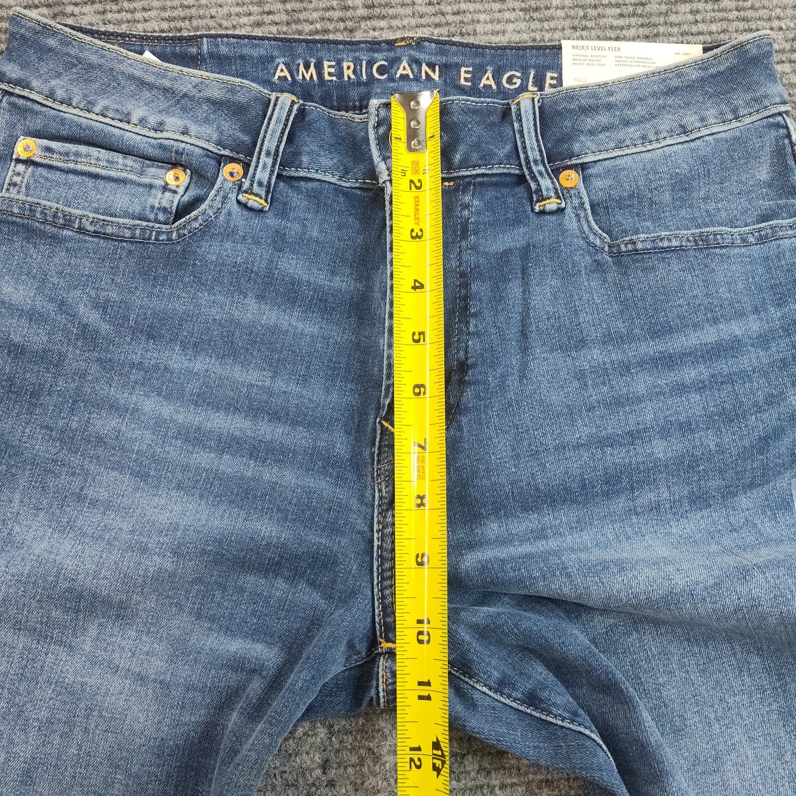 American Eagle Jeans Mens 32×34 Medium Wash Original Boot Next Level Flex
