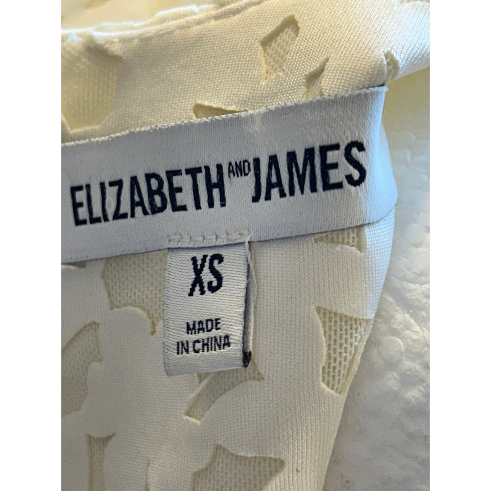Elizabeth and James Mini Dress Lace Overlay Neon Stripe Short Sleeve XS