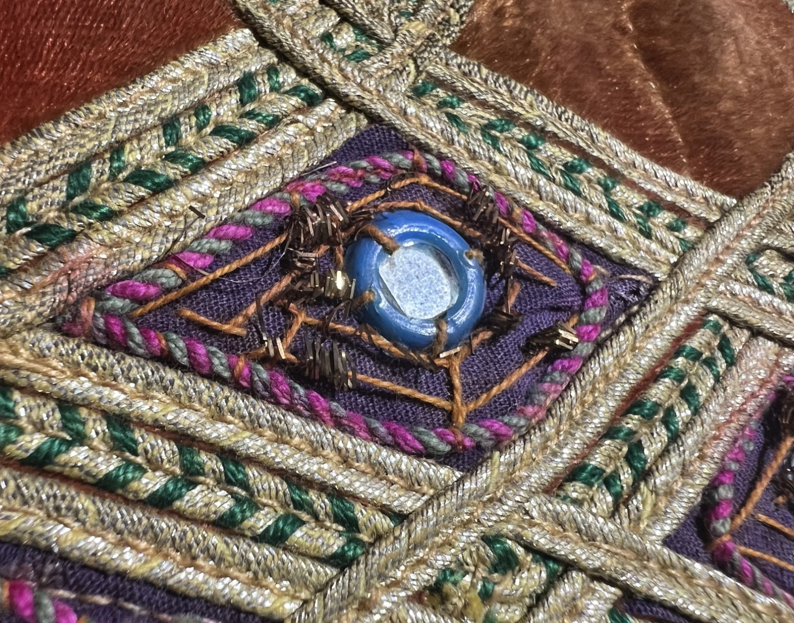 Vintage Afghan Mens wedding vest waskat or sadri with mirrors